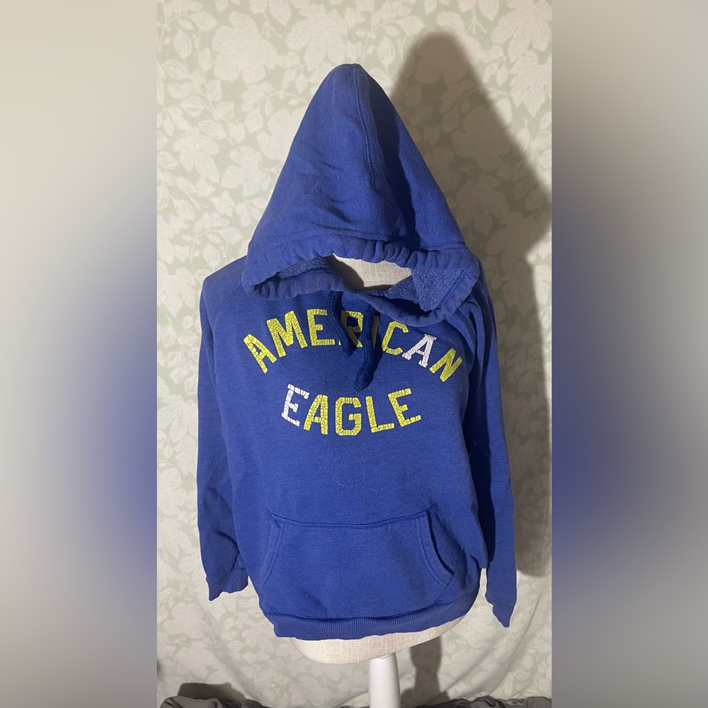 American Eagle Blue Hoodie L